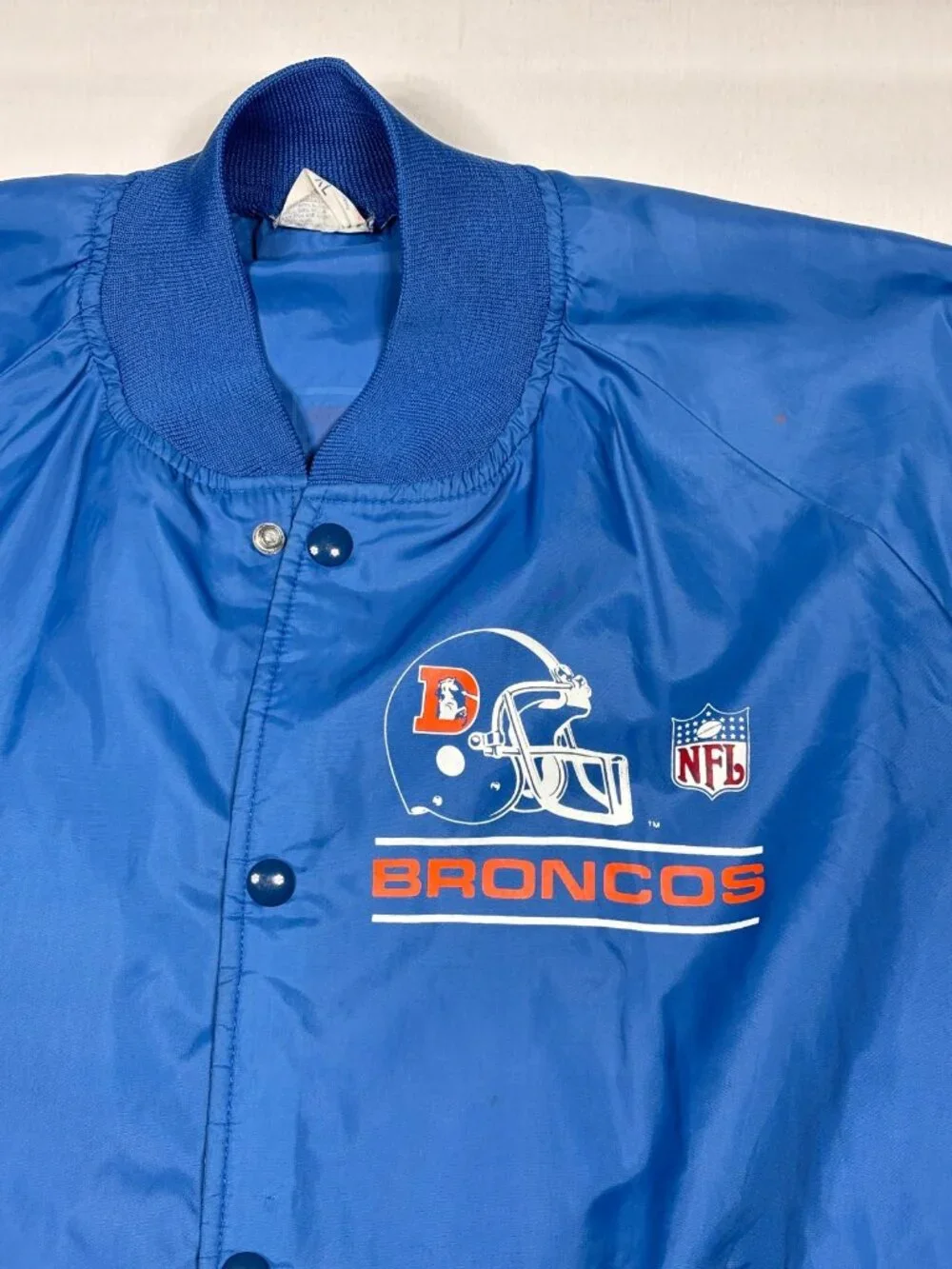 Vintage Chalk Line Denver Broncos Sideline Jacket Mens XL Snap Windbreaker NFL